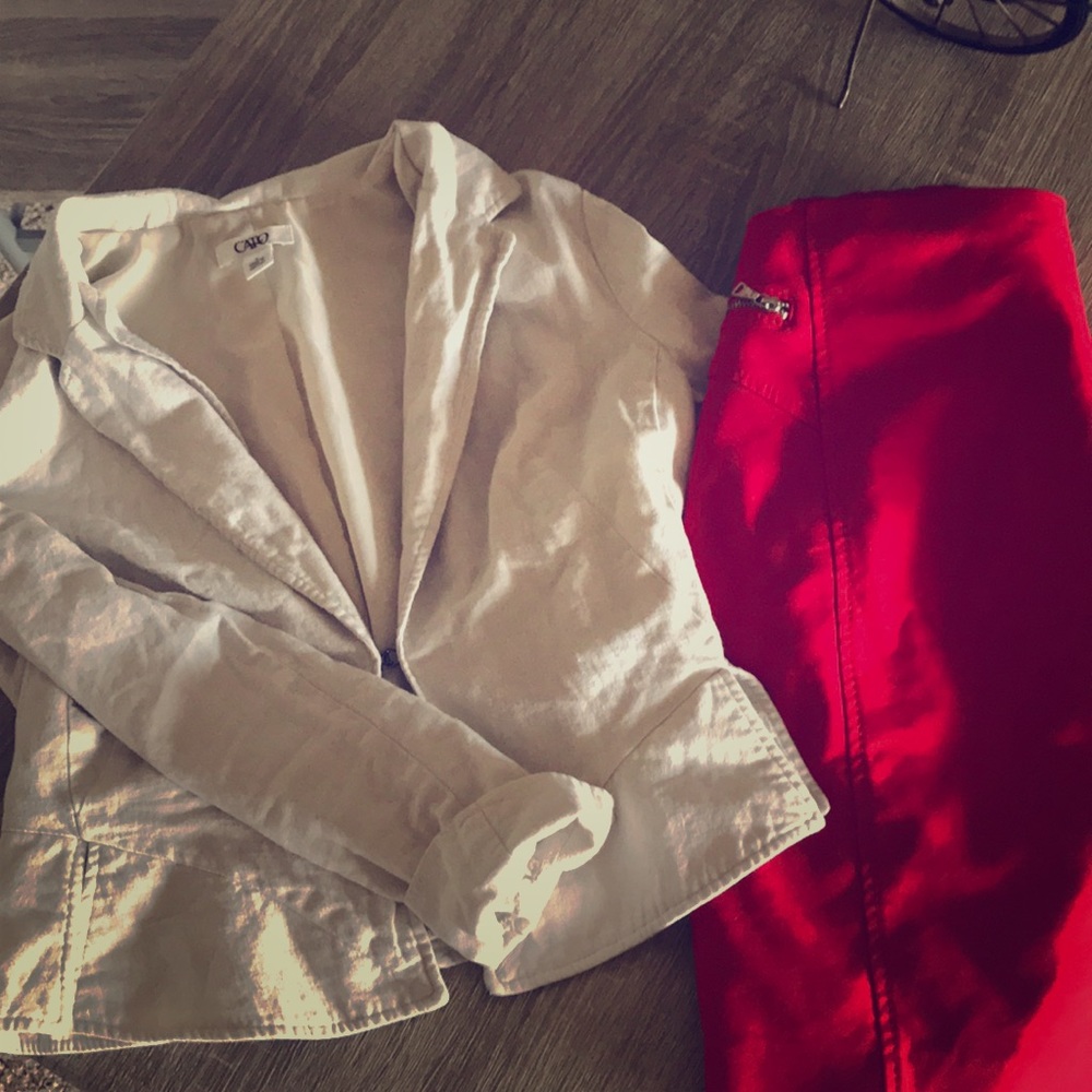 Khaki lightweight blazer